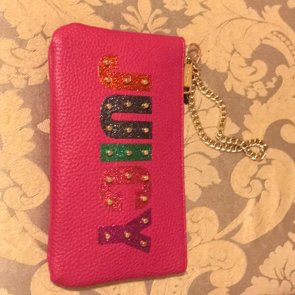 Juicy Couture Handbags - Cute juicy wrist pouch to carry around Juicy Couture Handbags - Cute juicy wrist pouch to carry around